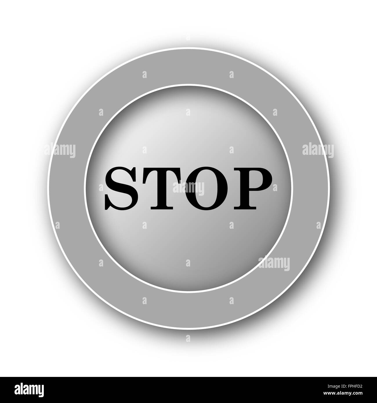 Emergency stop switch sign Black and White Stock Photos & Images - Alamy