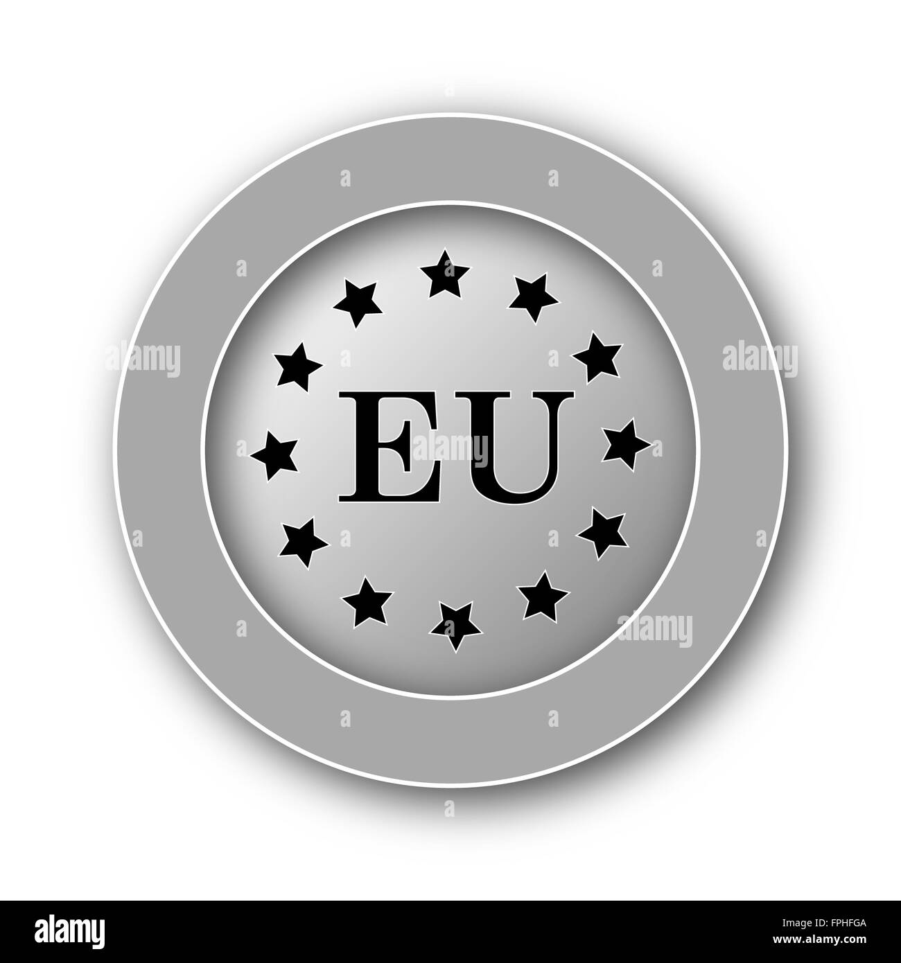Eu flag button Black and White Stock Photos & Images - Alamy