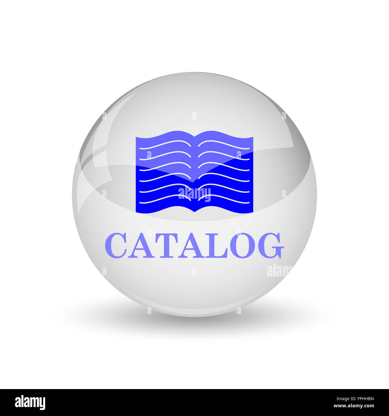 Catalog icon. Internet button on white background Stock Photo - Alamy