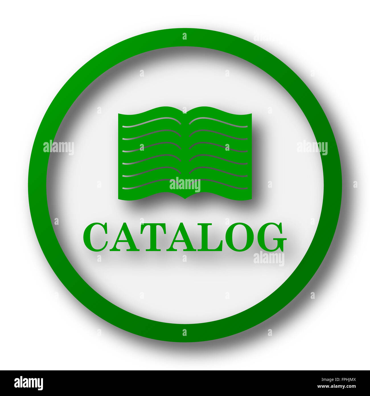 Catalog icon. Internet button on white background Stock Photo - Alamy