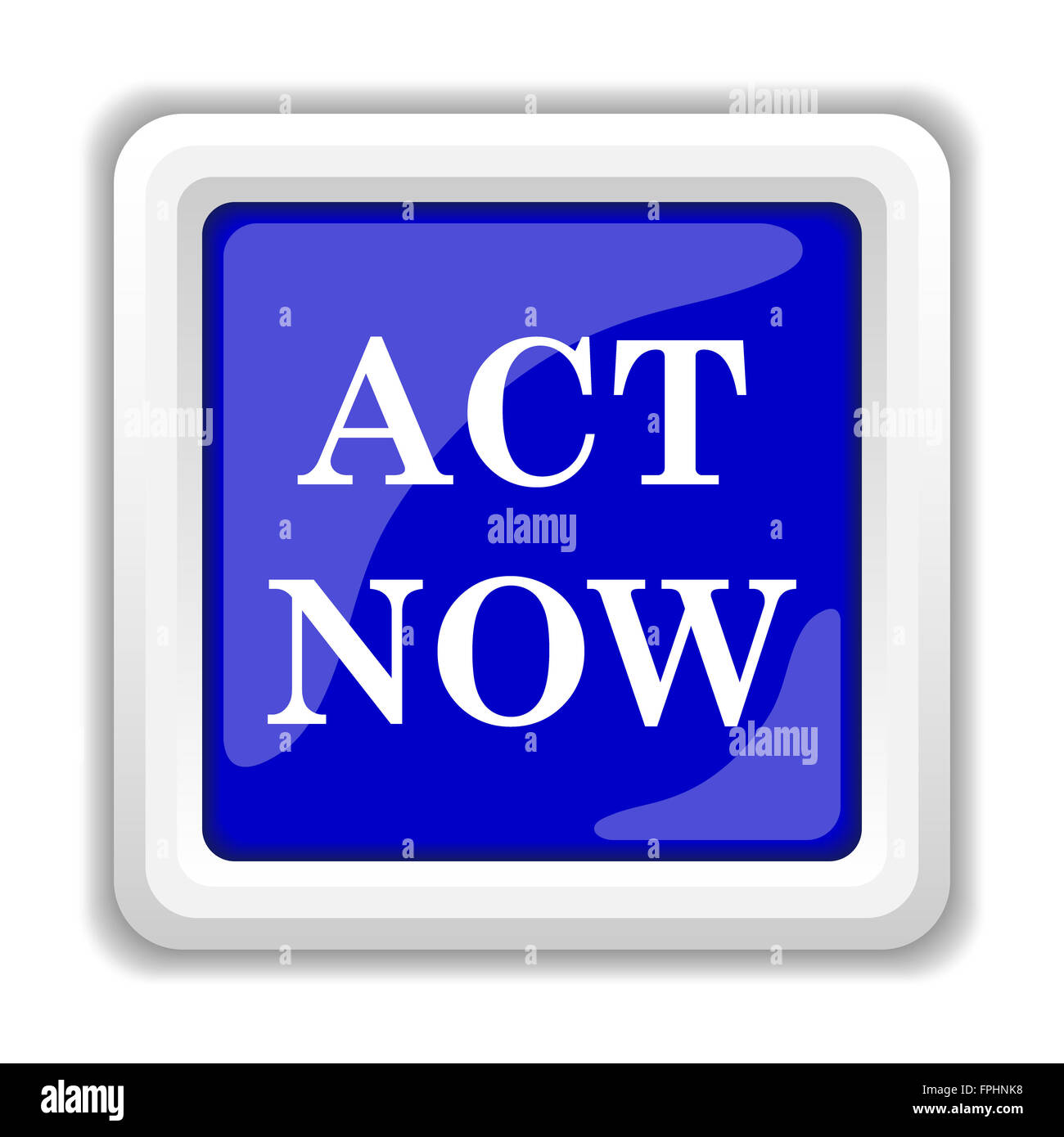 Act now icon. Internet button on white background Stock Photo - Alamy