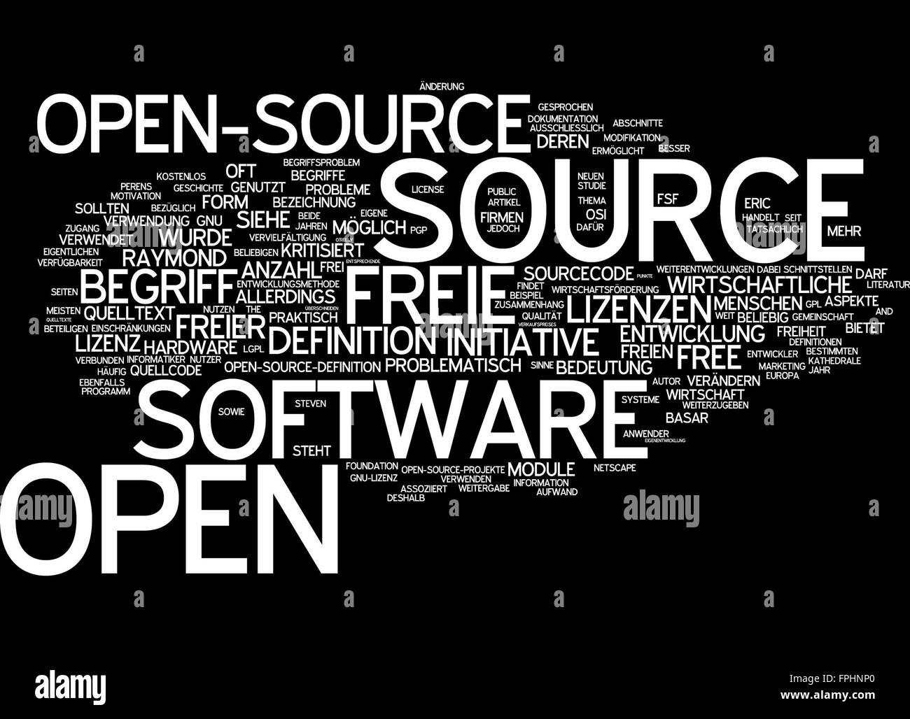 Open Source Software Open Source Frei Freie Stock Photo Alamy
