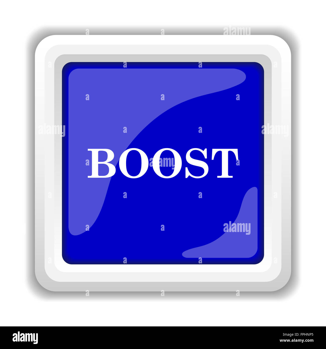 Boost icon. Internet button on white background Stock Photo - Alamy