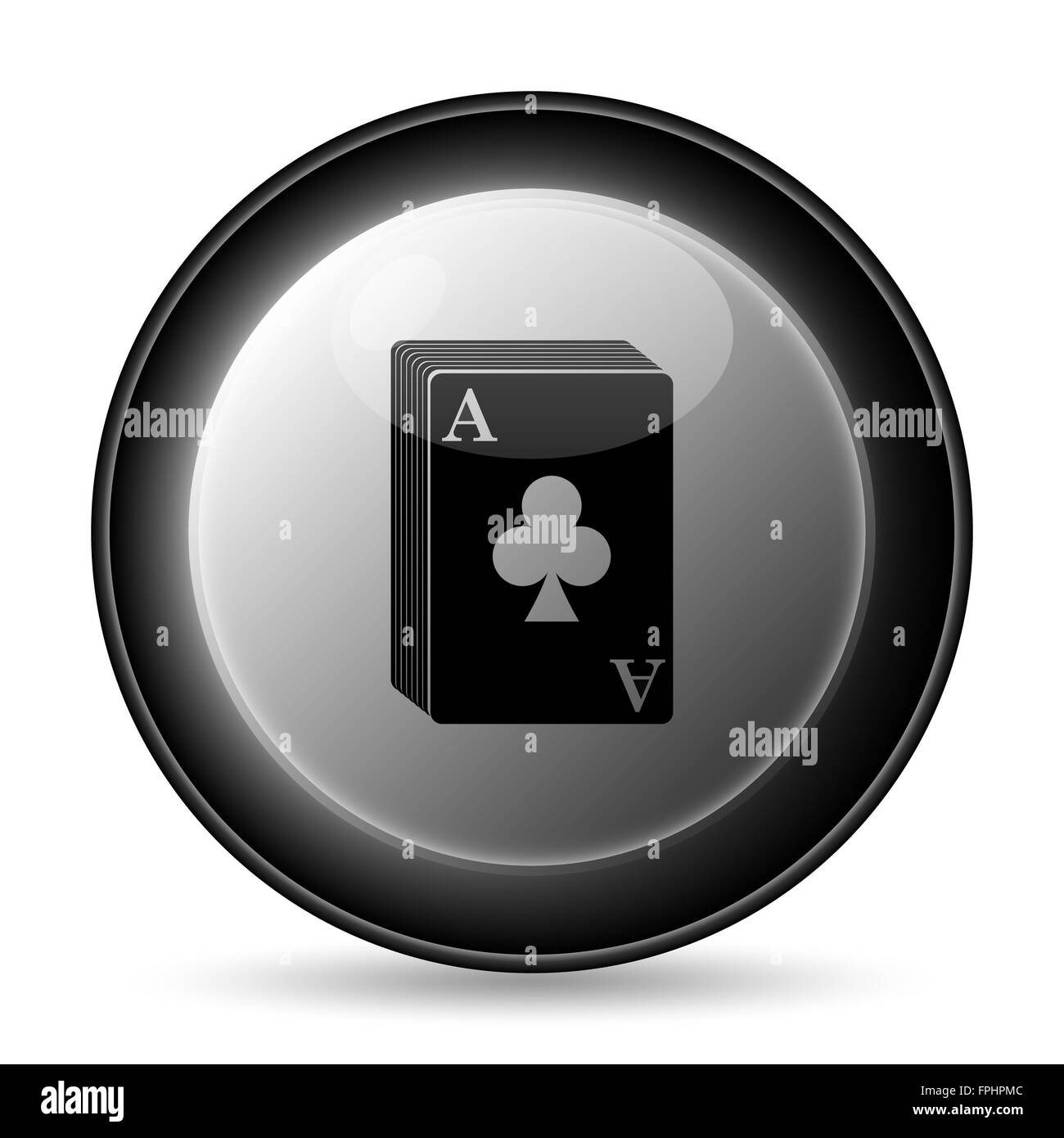 Deck Of Cards Icon Internet Button On White Background Stock Photo Alamy