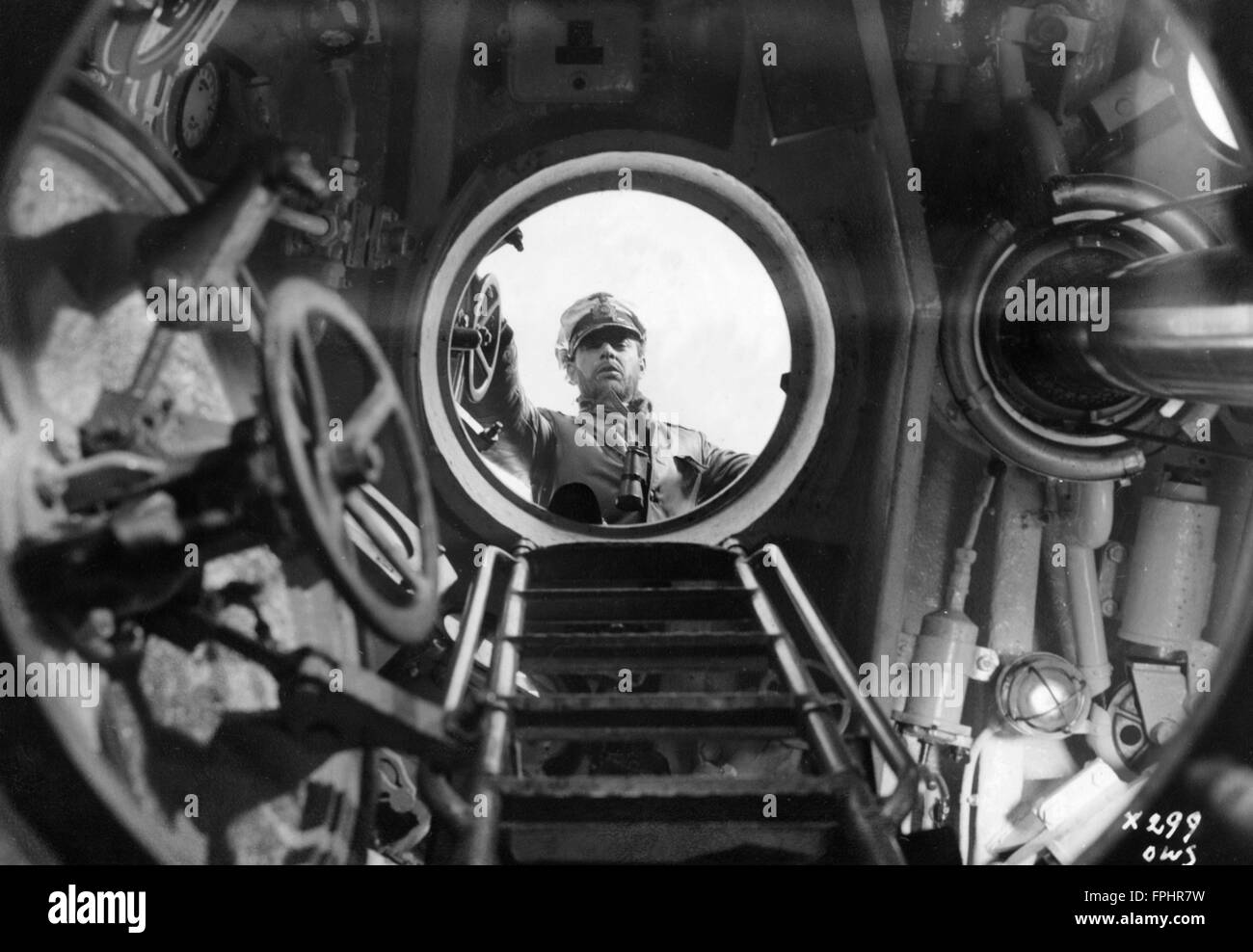 German submarine during WWII. Stock Photo