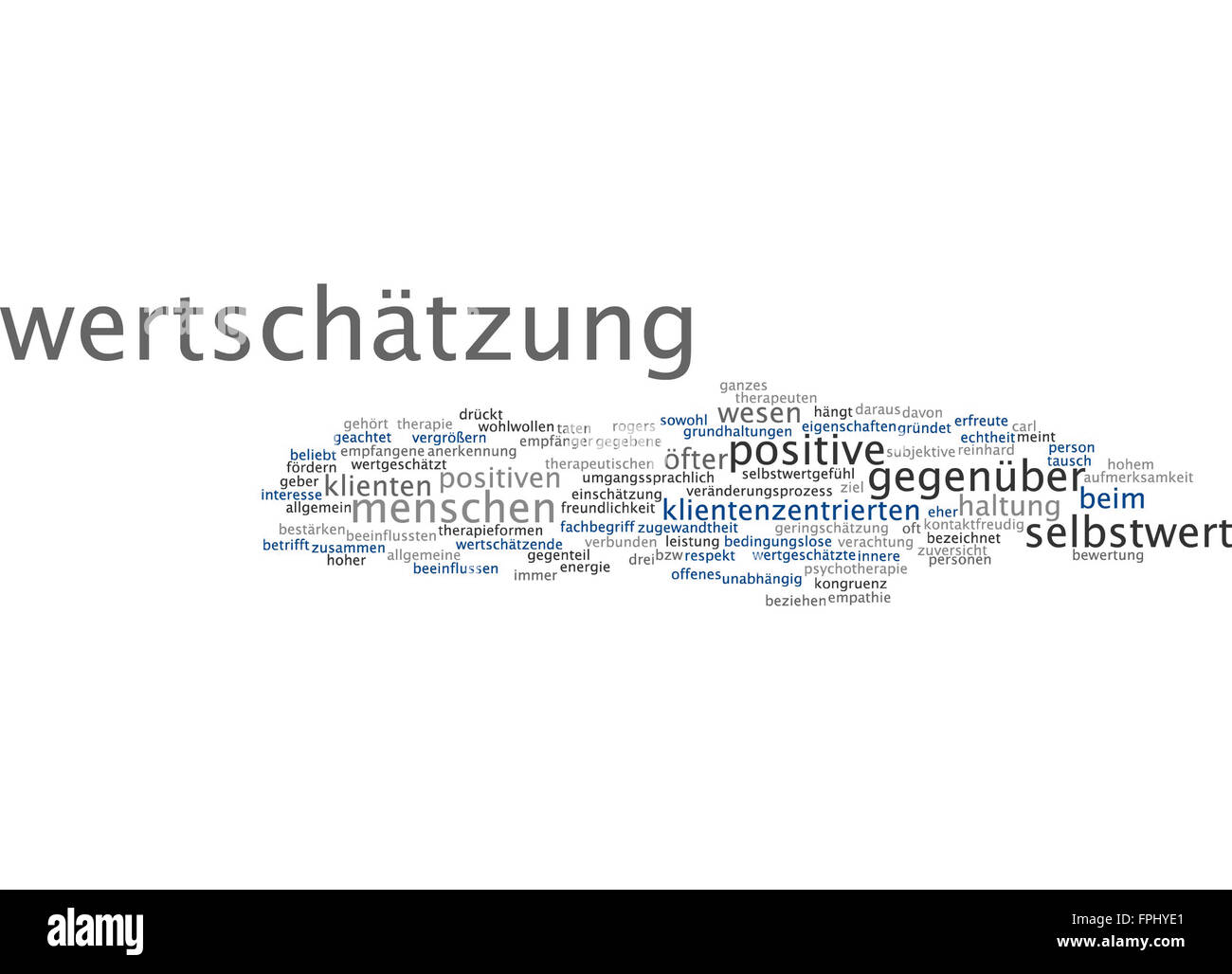 Wertschätzung Selbstwert Wesen Positiv Positive High Resolution Stock