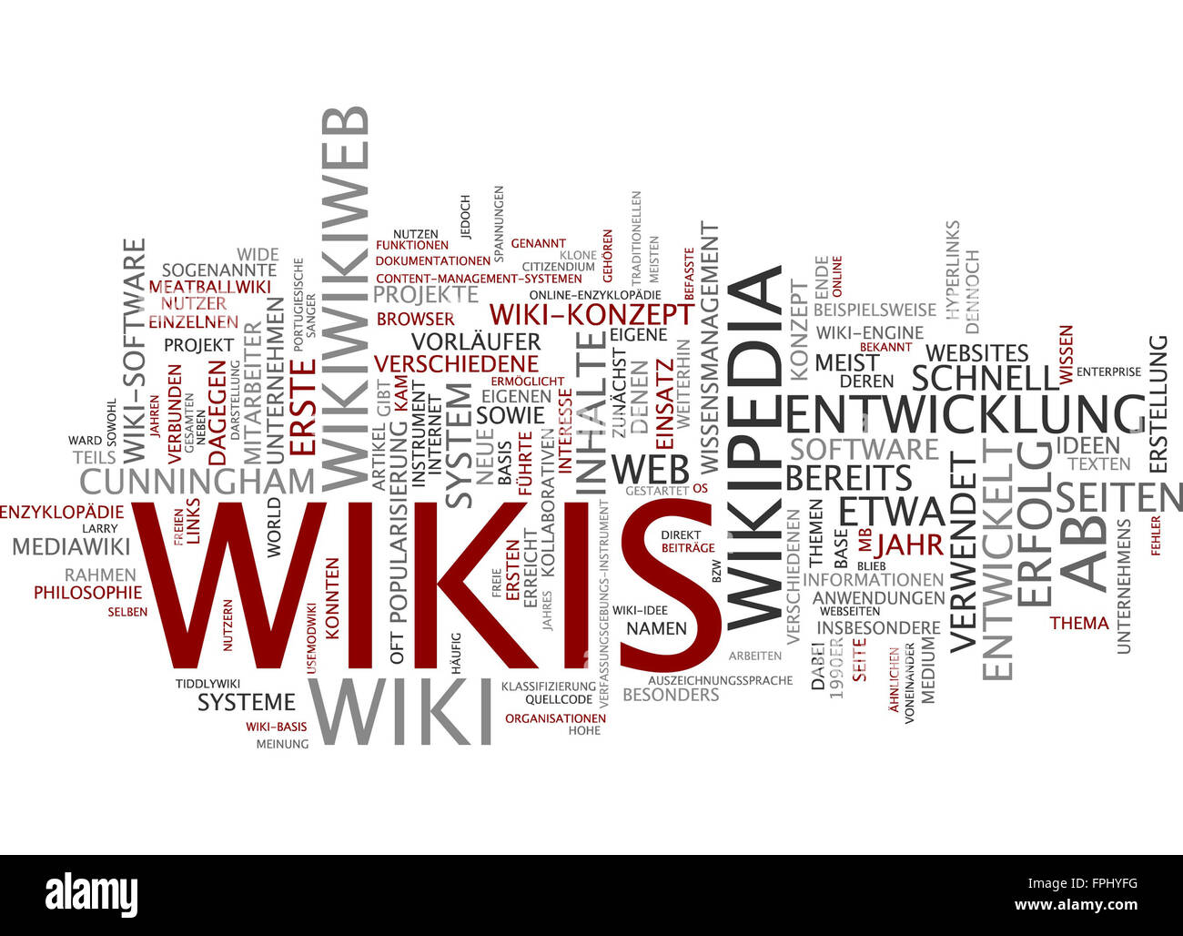Wiki Wikis Wikipedia Wikileaks Wikiwikiweb Web Stock Photo