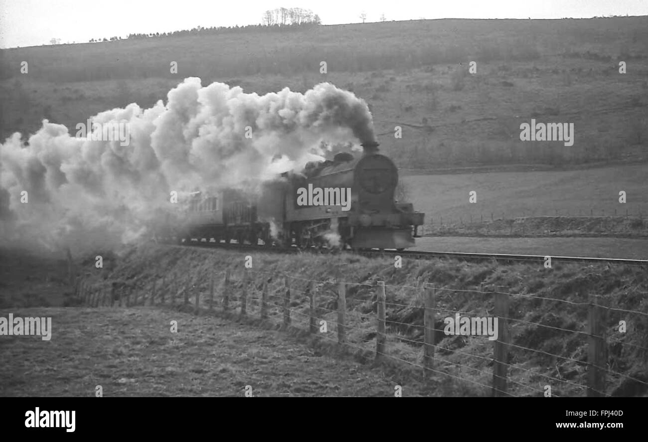 Highland Railway Clan Goods 4-6-0 in LMS days Stock Photo