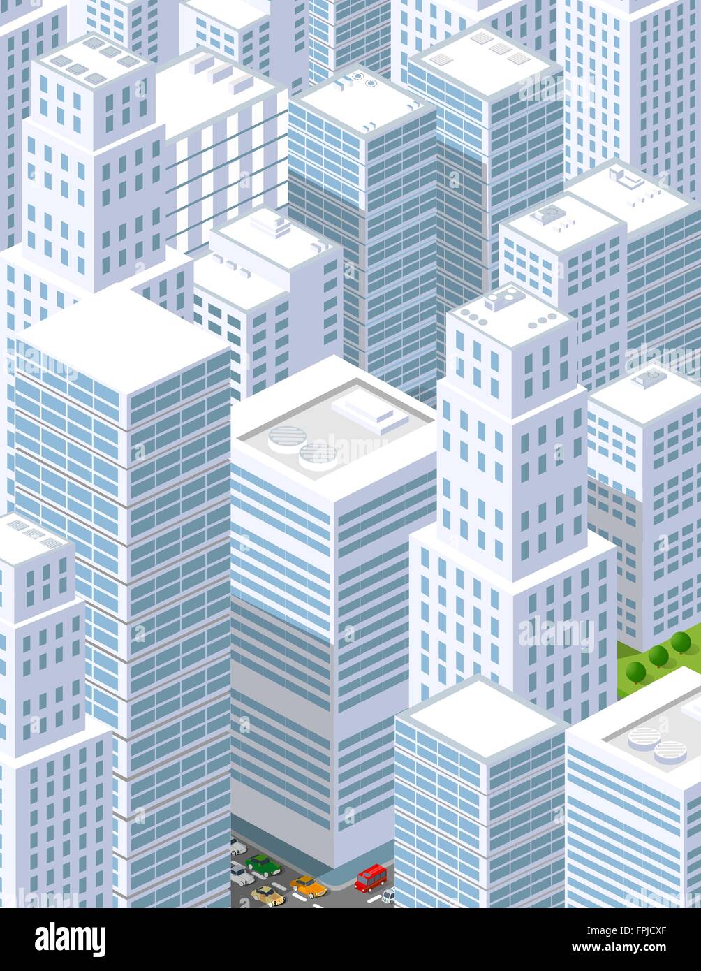 A large city of isometric urban Stock Vector Image & Art - Alamy