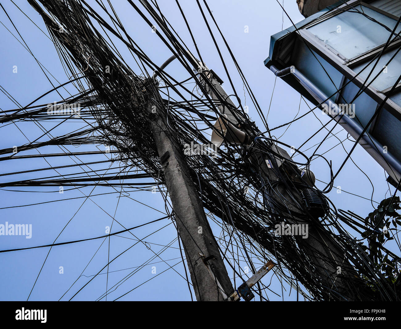 Jumble of Wires in Vietnam Stock Photo 99984788 Alamy