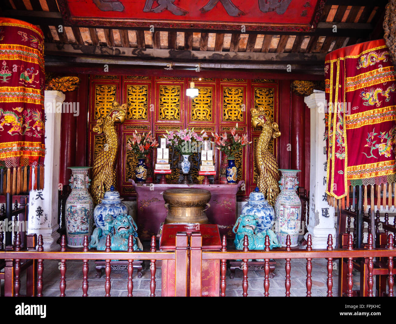 A temple in Hanoi, Vietnam Stock Photo