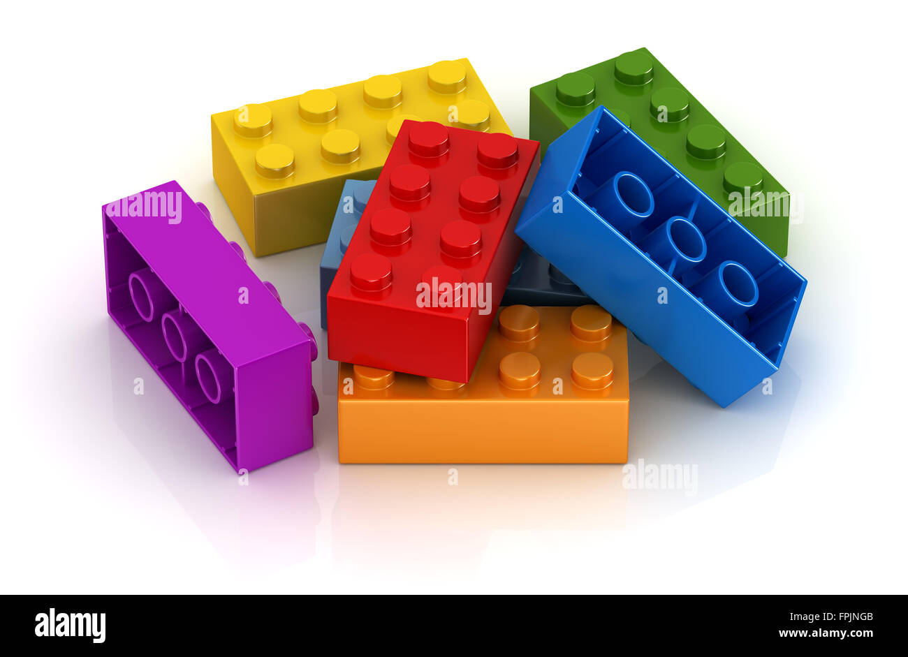 Colorful toys , This is a computer generated and 3d rendered picture ...