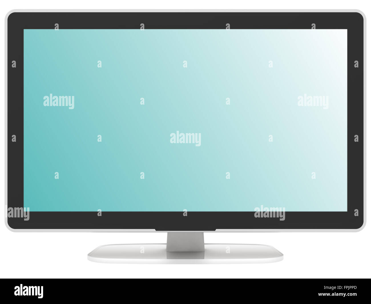 Flat screen television , blank screen Stock Photo - Alamy