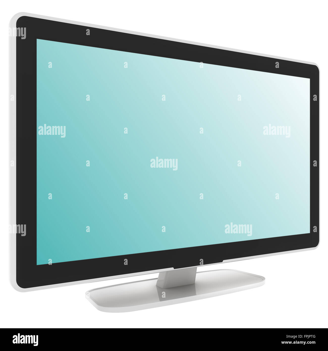 Flat screen television , blank screen Stock Photo Alamy