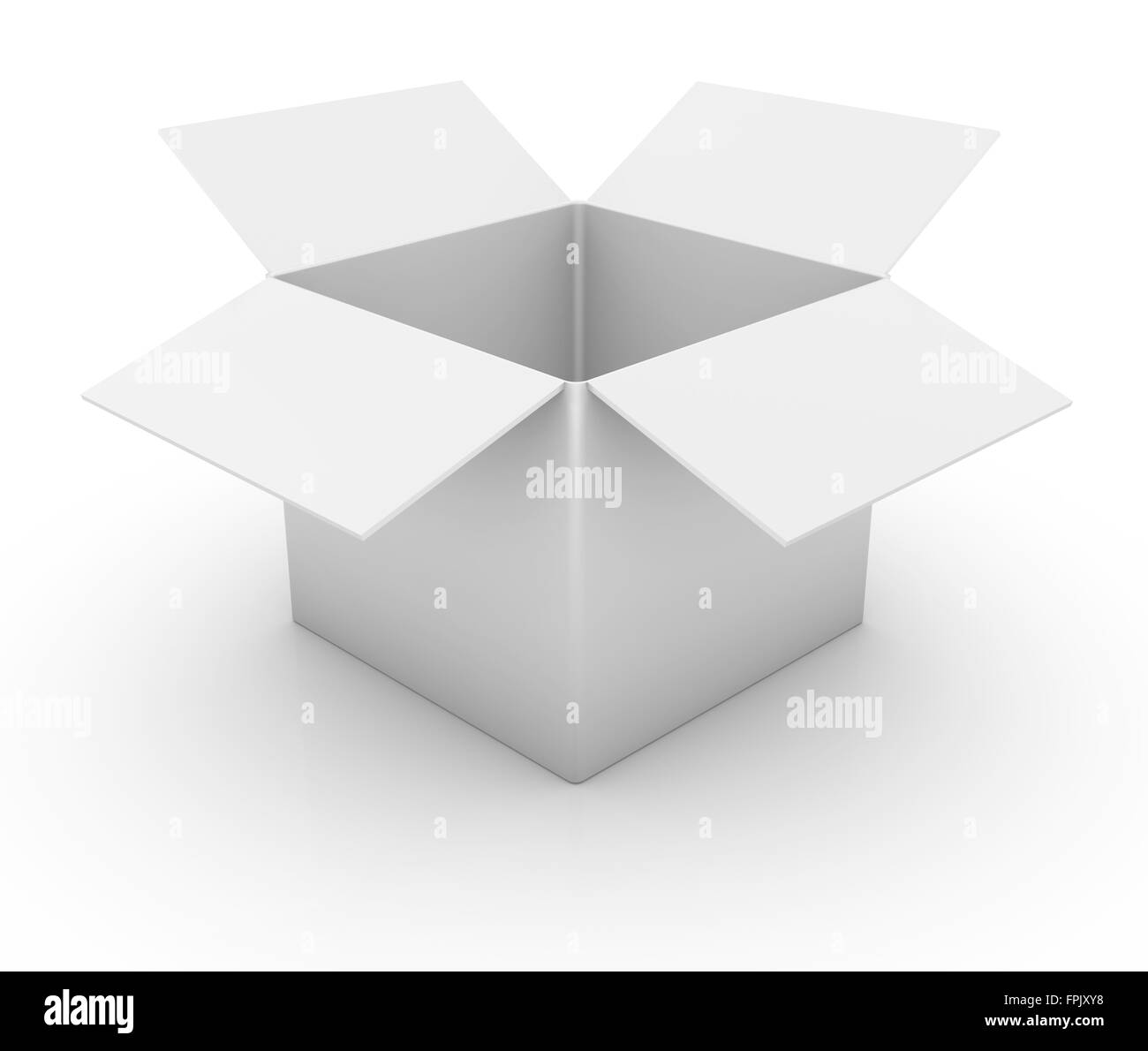 Open box , isolated on white Stock Photo Alamy