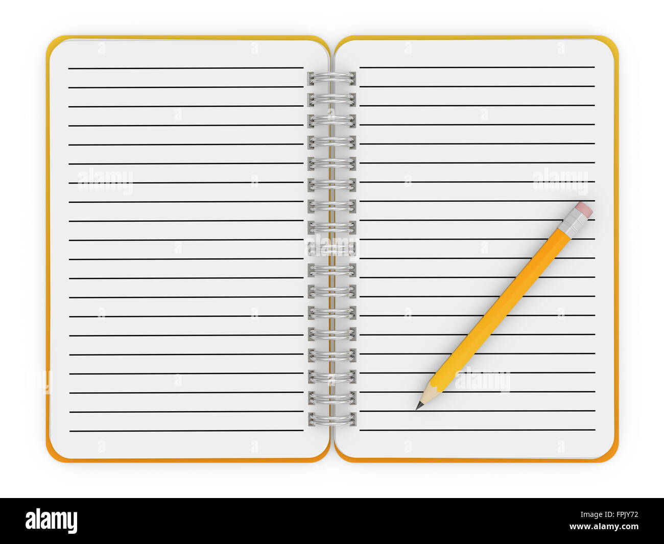Pencil Computer Notepad Notepad and pencil , This is a computer generated and 3d rendered ...