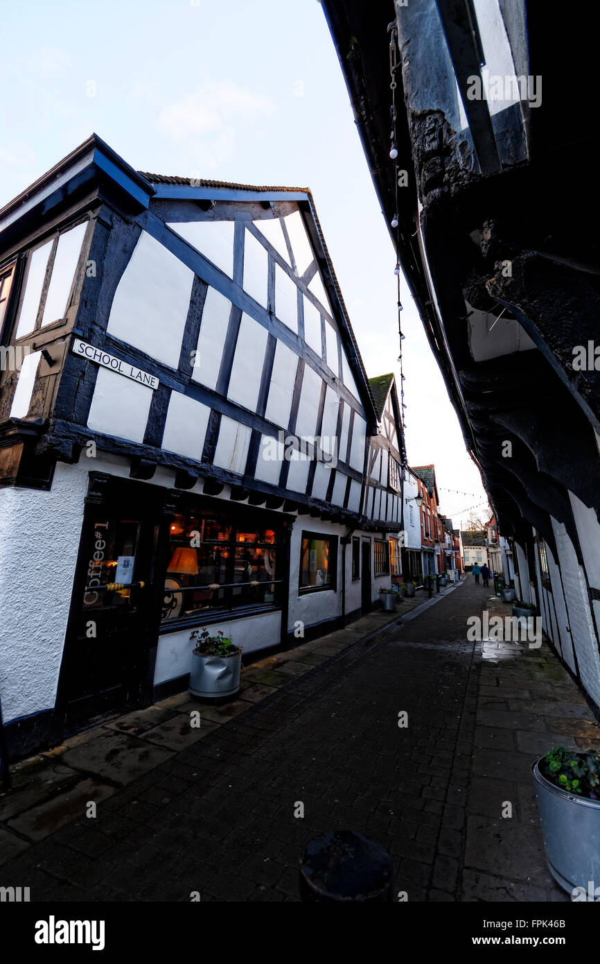 Leominster in Herefordshire, England, located at the confluence of the