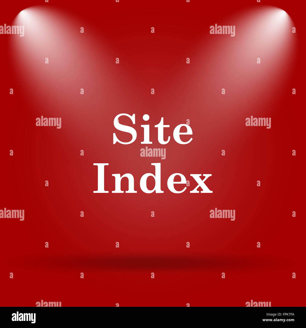 Site index icon. Flat icon on red background Stock Photo - Alamy
