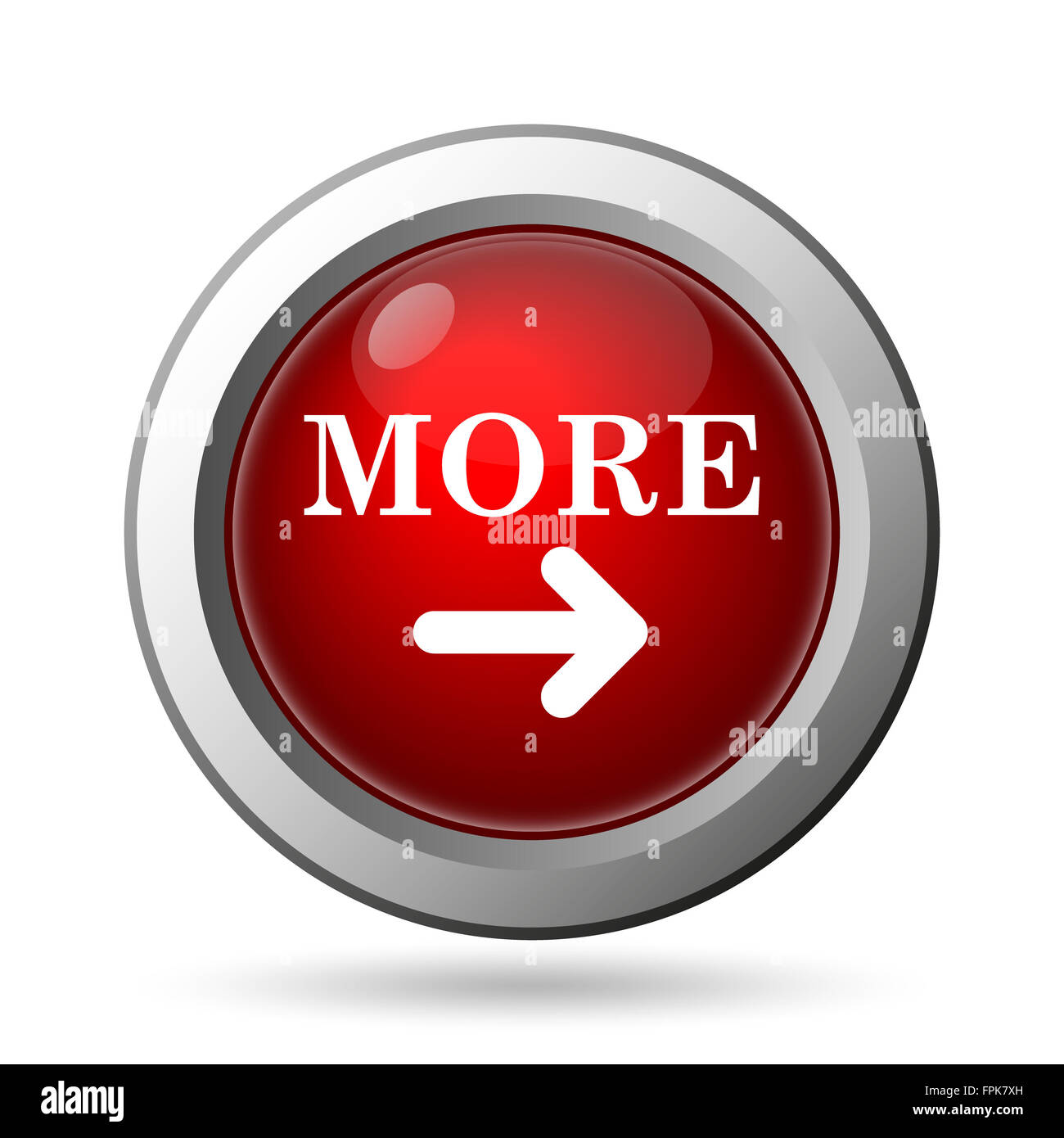 More icon. Internet button on white background Stock Photo - Alamy