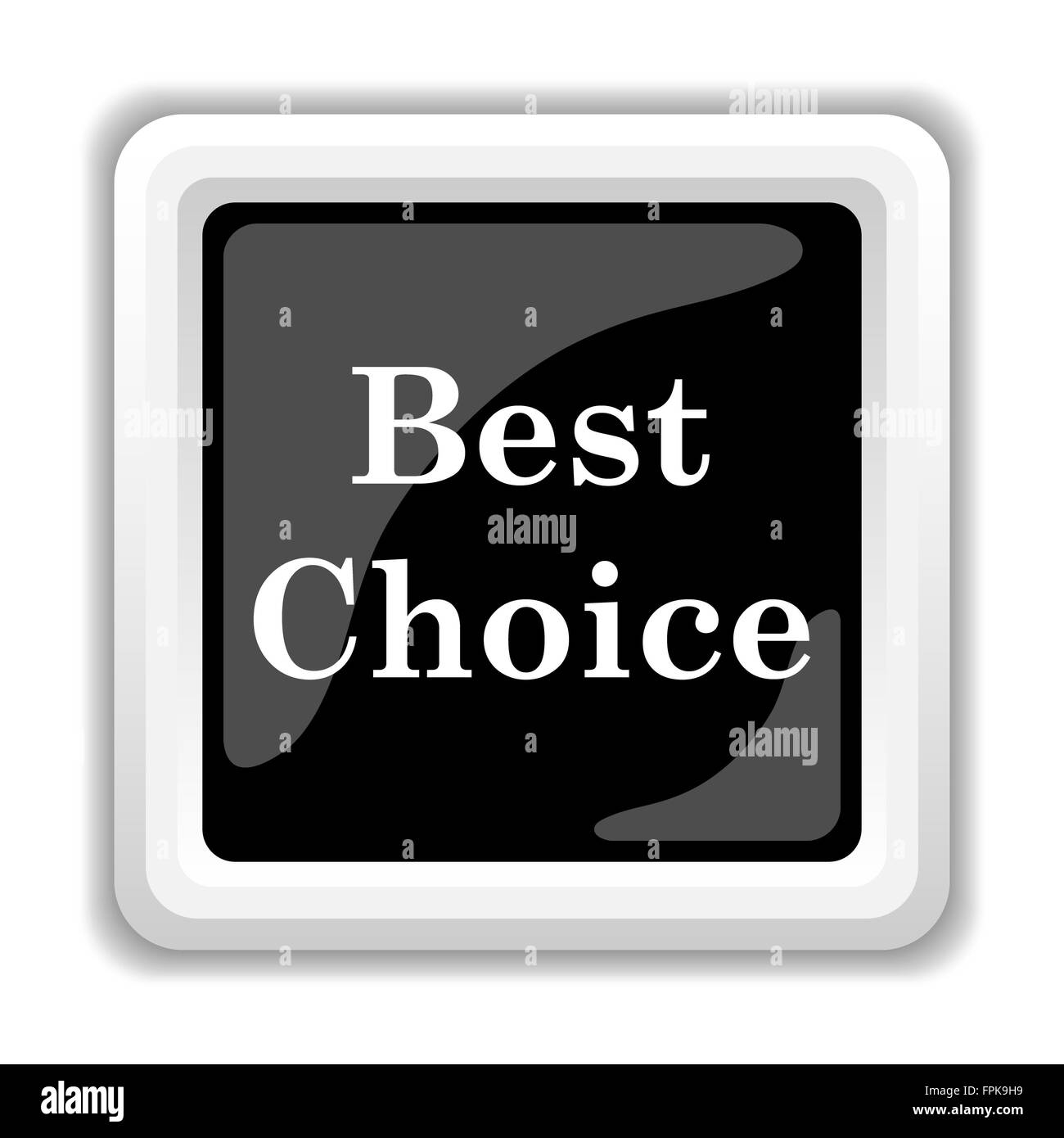 Best choice icon. Internet button on white background Stock Photo - Alamy