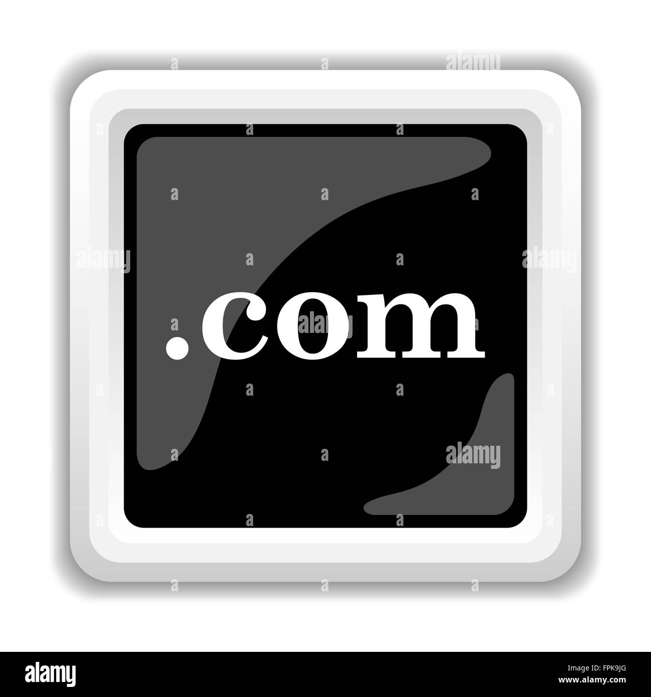 .com icon. Internet button on white background Stock Photo - Alamy
