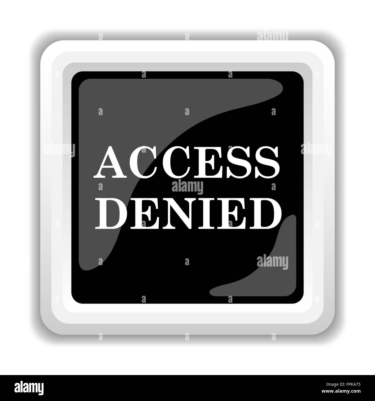 Access denied icon. button on white background Stock Photo Alamy