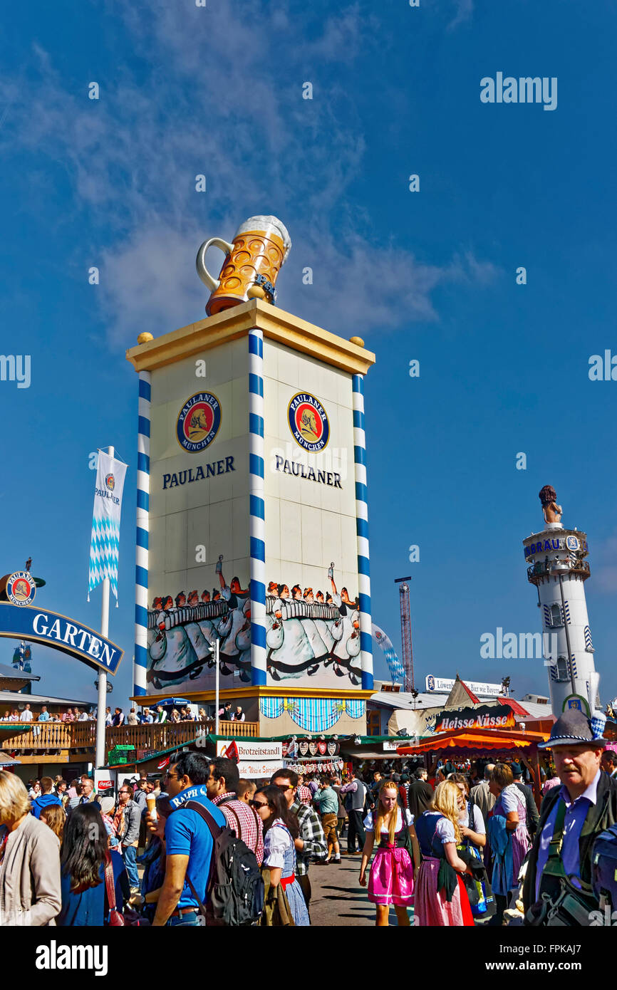 Oktoberfest, Theresienwiese, Munich, Germany Stock Photo - Alamy