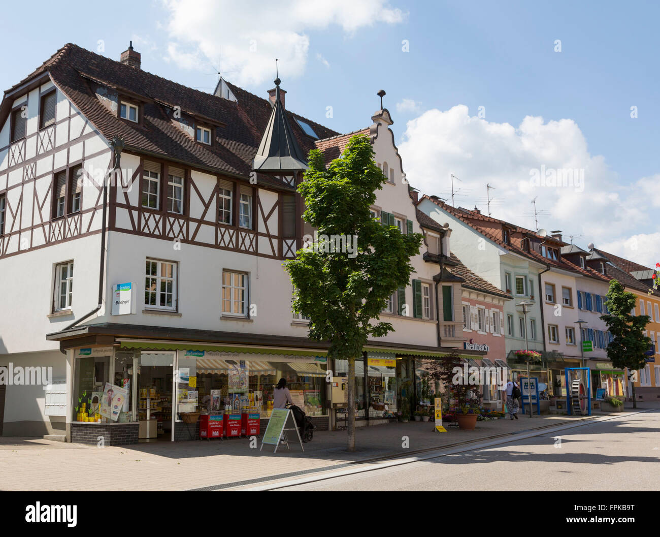 City centre, Wehr, Wehratal, Black Forest, Baden-Württemberg, Germany Stock Photo