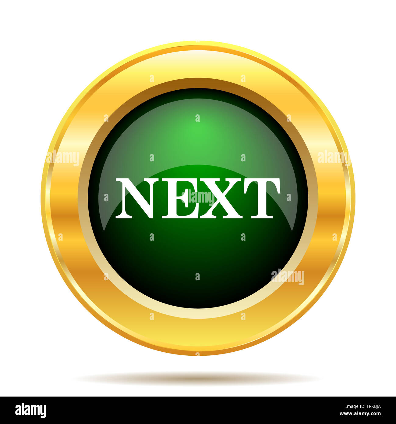 Next icon. Internet button on white background Stock Photo - Alamy