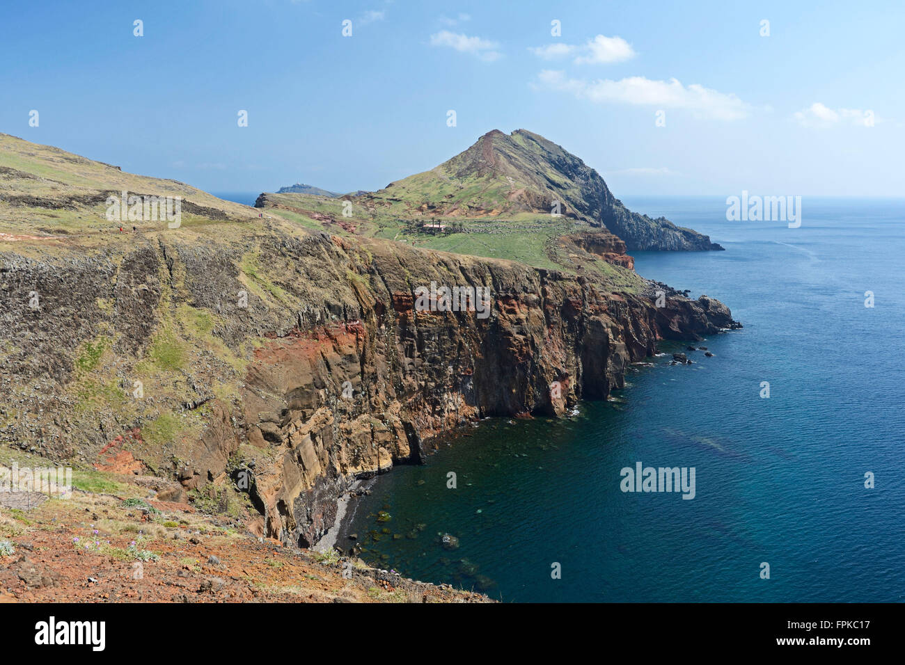 Madeira, Baia de Aba in the landscape 'Ponta de Sao Lourenco' Stock Photo