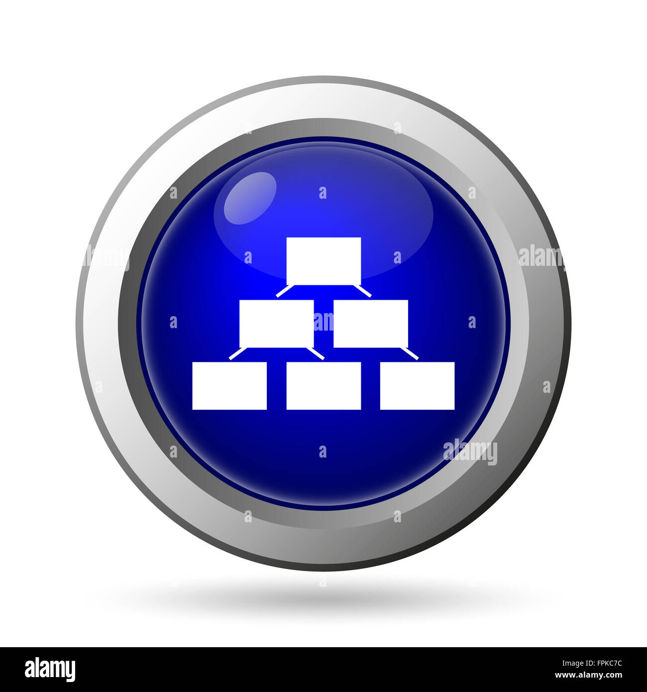Organizational chart icon Stock Photo - Alamy