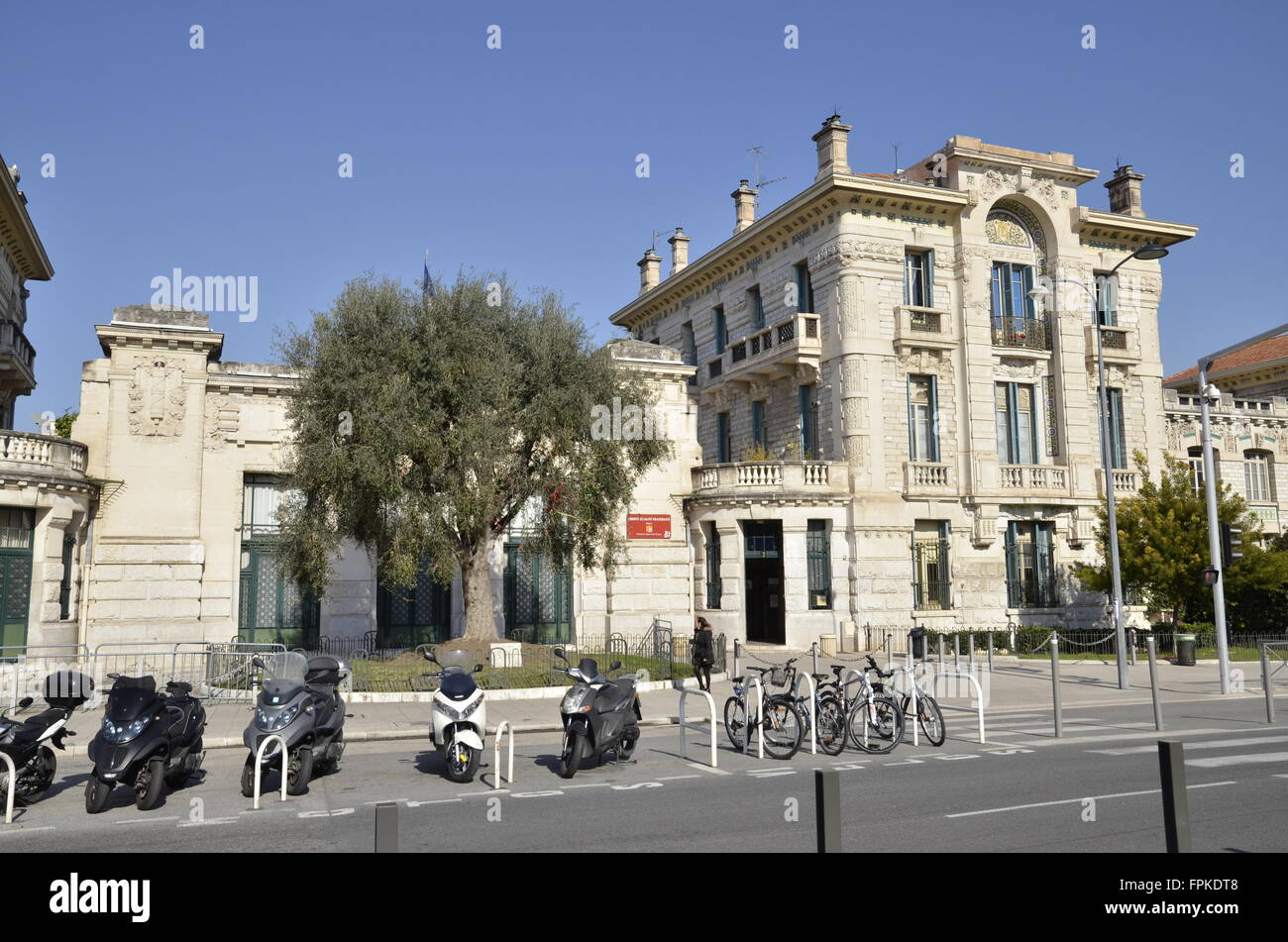 The Lycée Masséna school in Nice, France Stock Photo