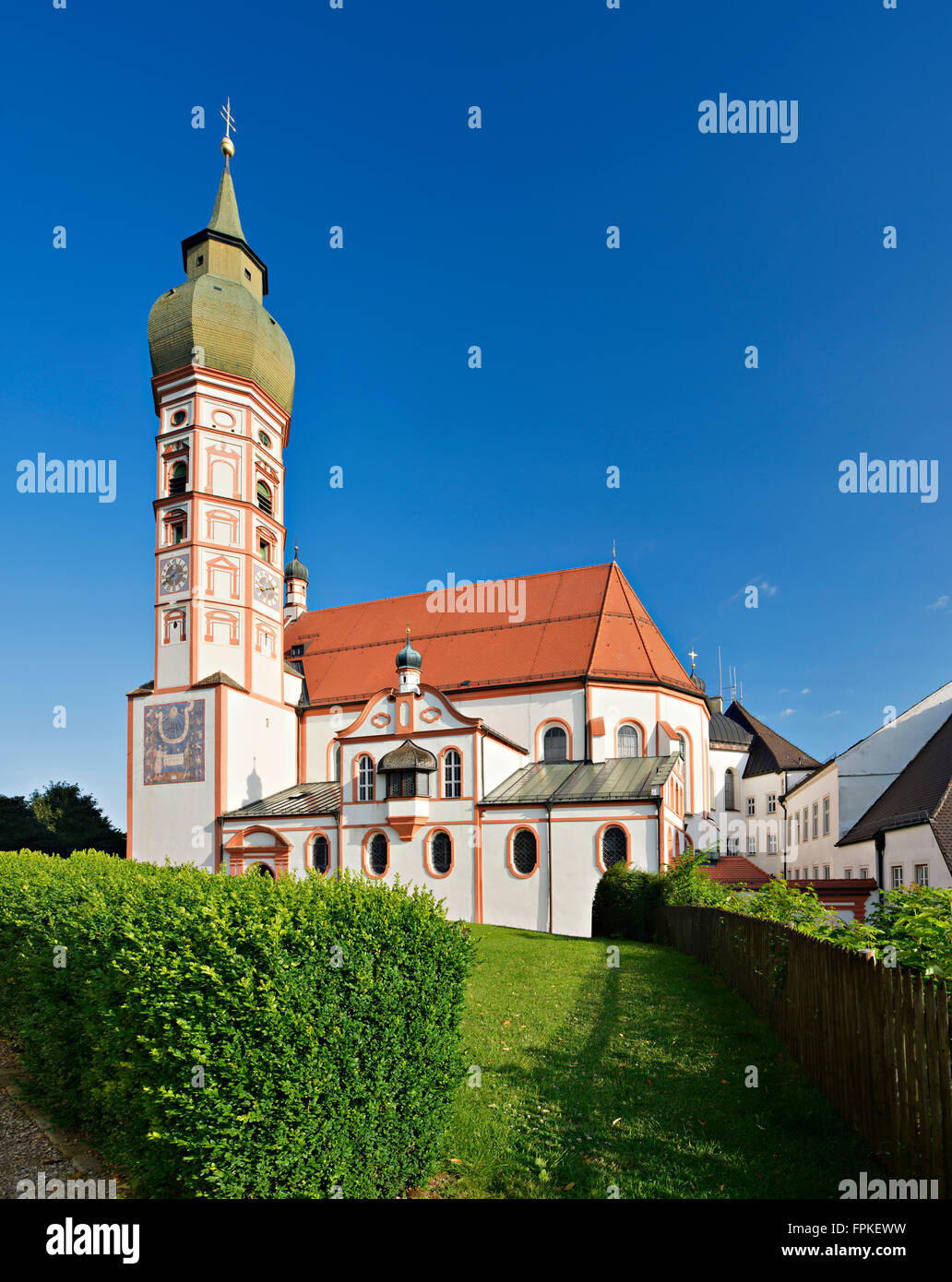 Andechs Abbey, abbey church, Andechs, Bavaria, Germany Stock Photo