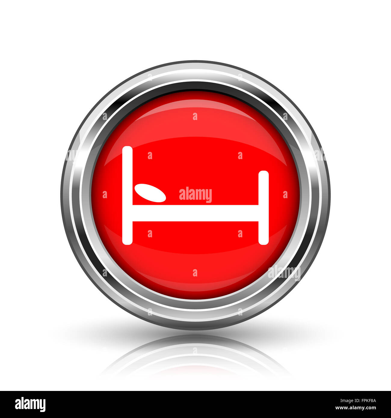 Hotel icon. Shiny glossy internet button on white background Stock ...