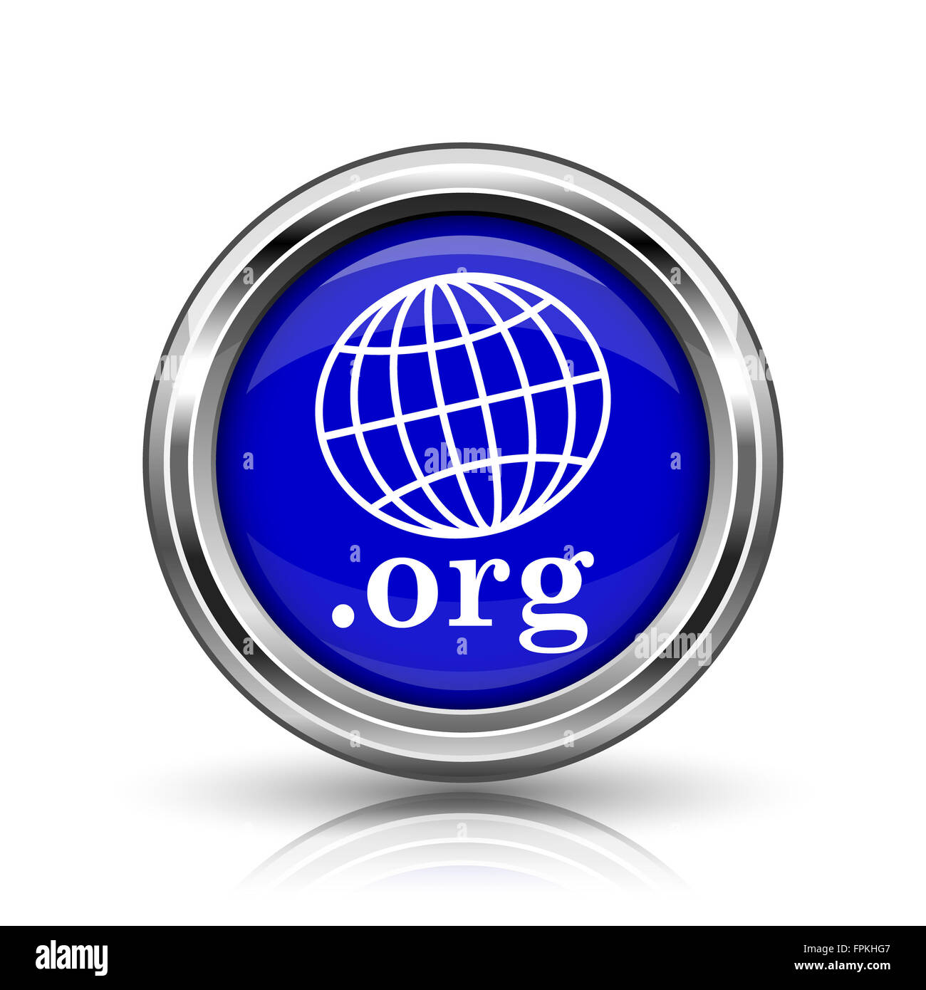 .org icon. Shiny glossy internet button on white background Stock Photo ...