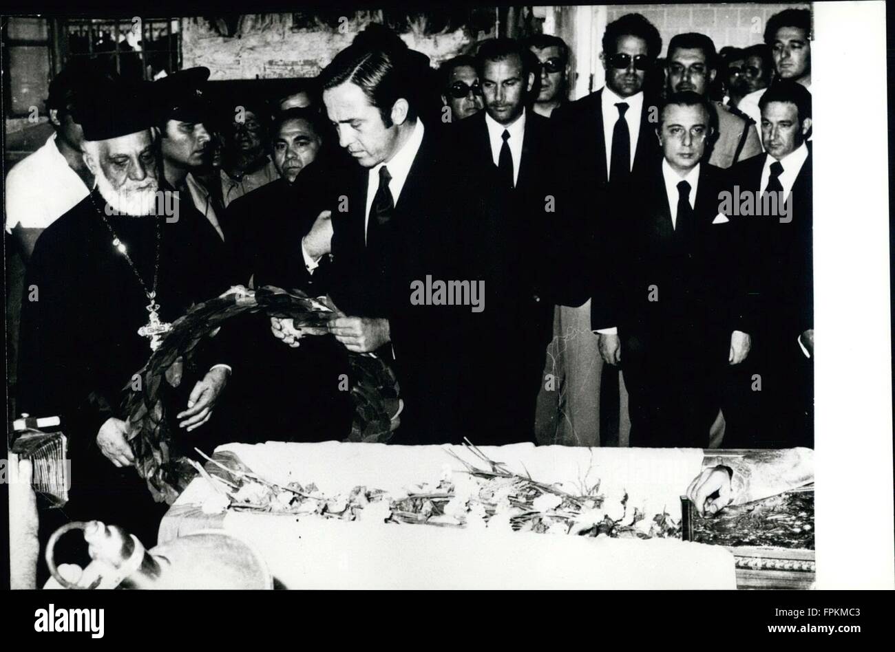 1959 Ex King Constantine of Greece at his mother's funeral