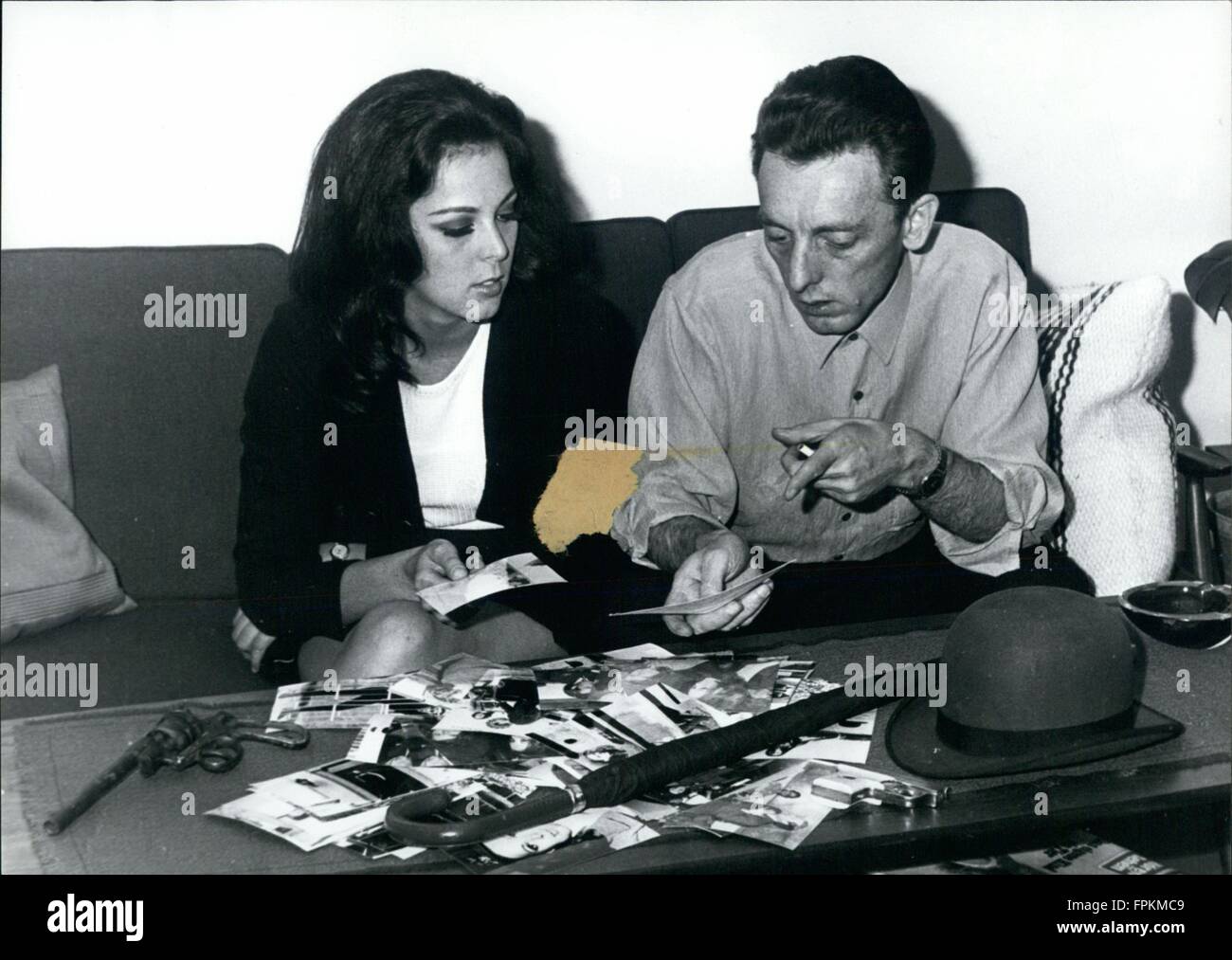 1969 - Heinz Browers makes the German ''Emma Peel'', Friedel Frank, he is an very good publicity manager in Germany. © Keystone Pictures USA/ZUMAPRESS.com/Alamy Live News Stock Photo
