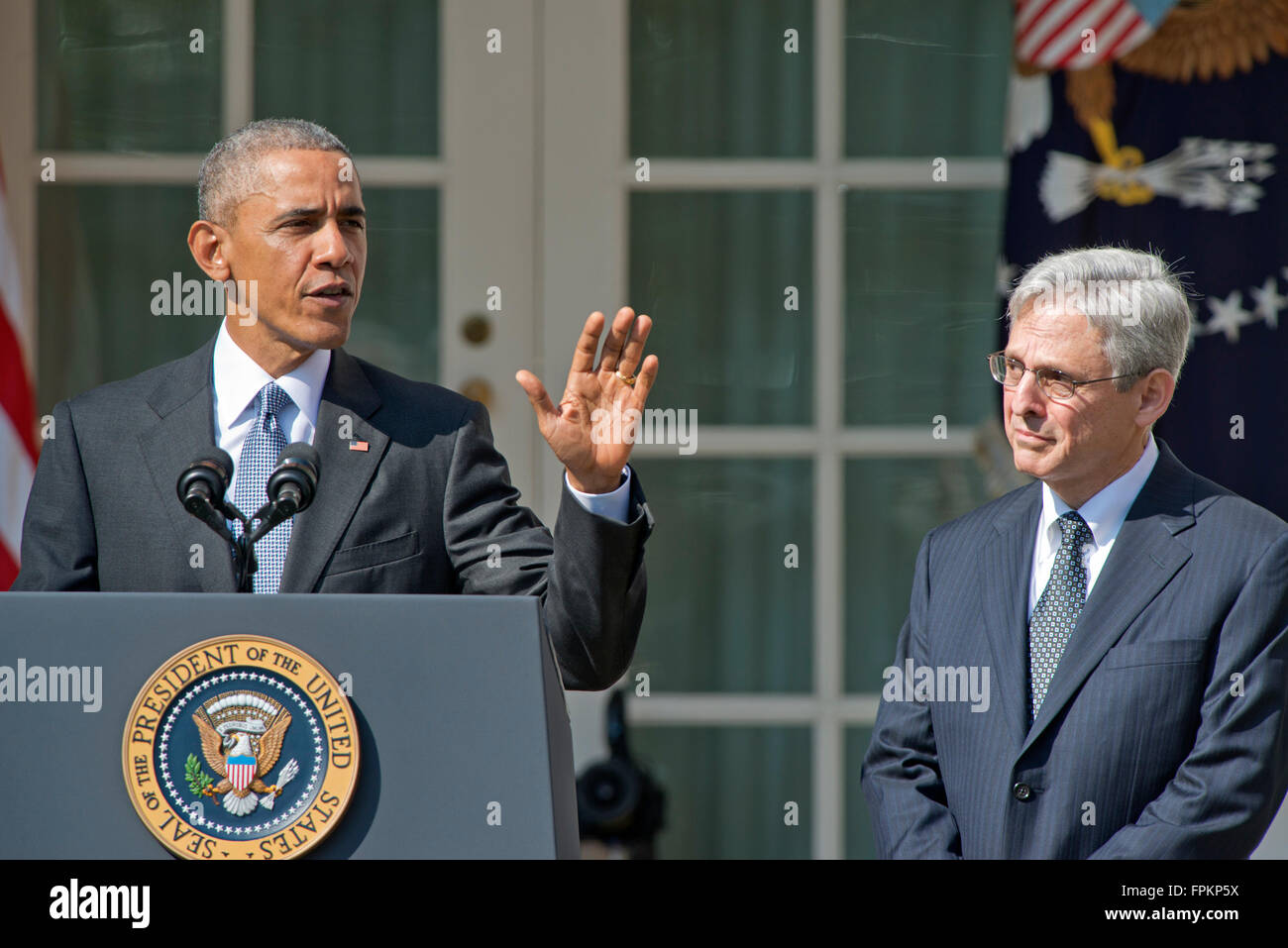 United States President Barack Obama, Left, Introduces Judge Merrick ...