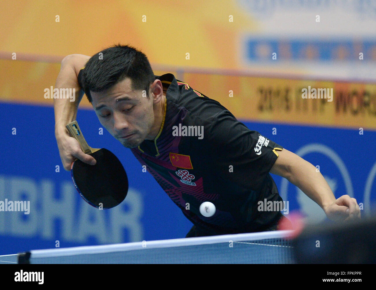 (160319) KUWAIT CITY, March 19, 2016 (Xinhua) Zhang Jike of China