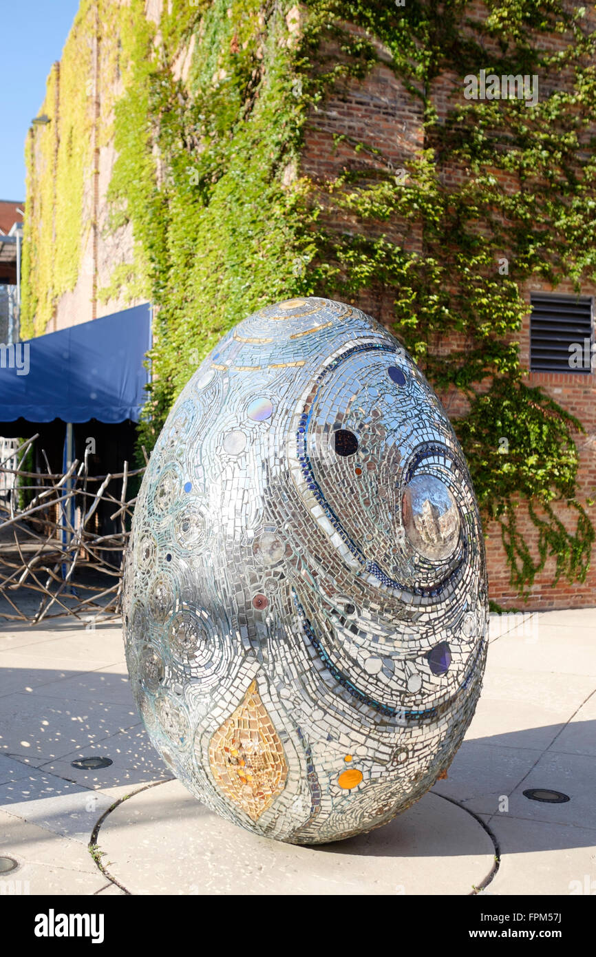 An egg sculpture outside the American Visionary Art Museum in Baltimore