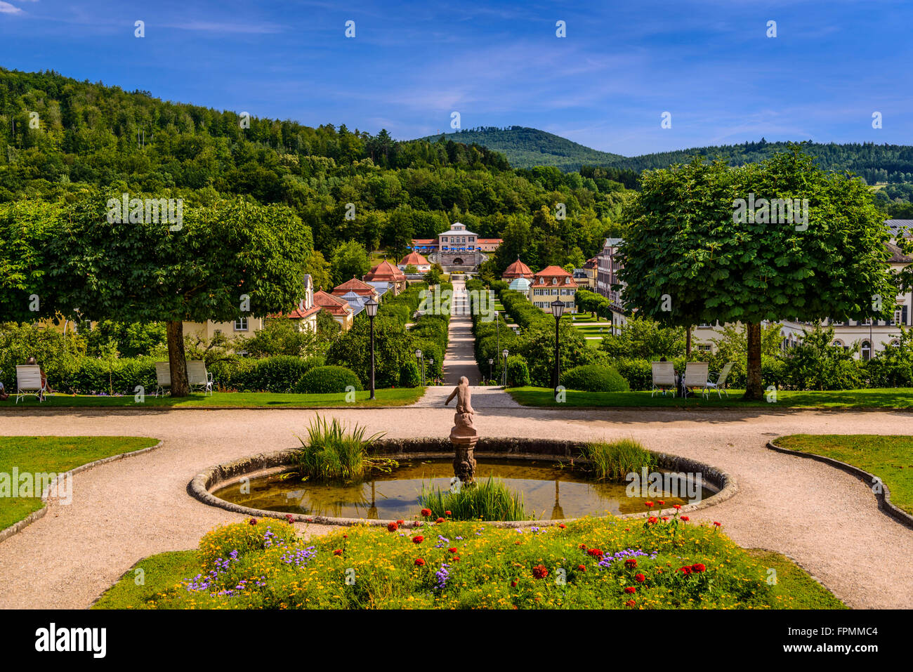Germany, Bavaria, Lower Franconia, Rhön, Sinntal, Bad Brückenau, spa