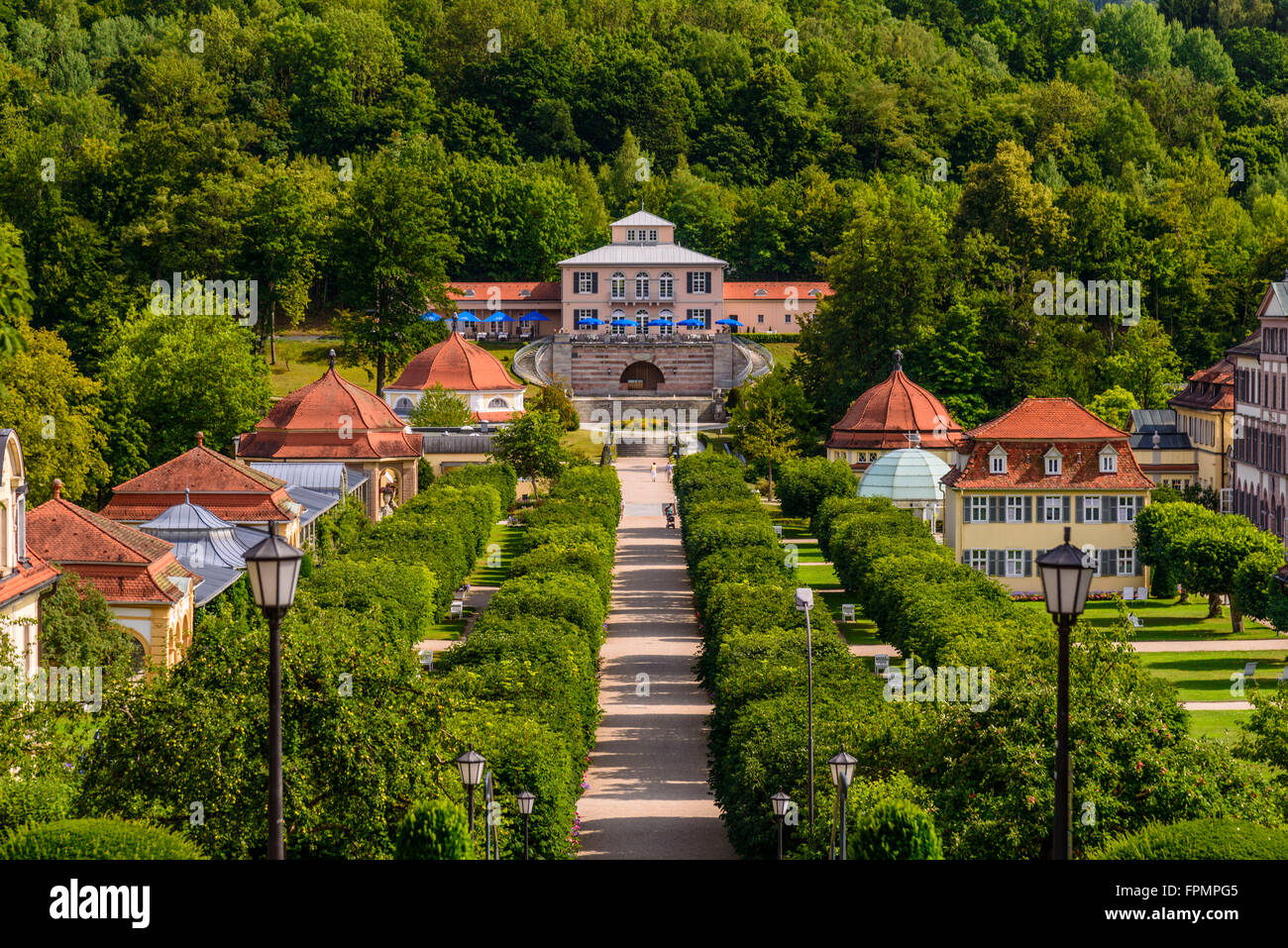 Germany, Bavaria, Lower Franconia, Rhön, Sinntal, Bad Brückenau, spa