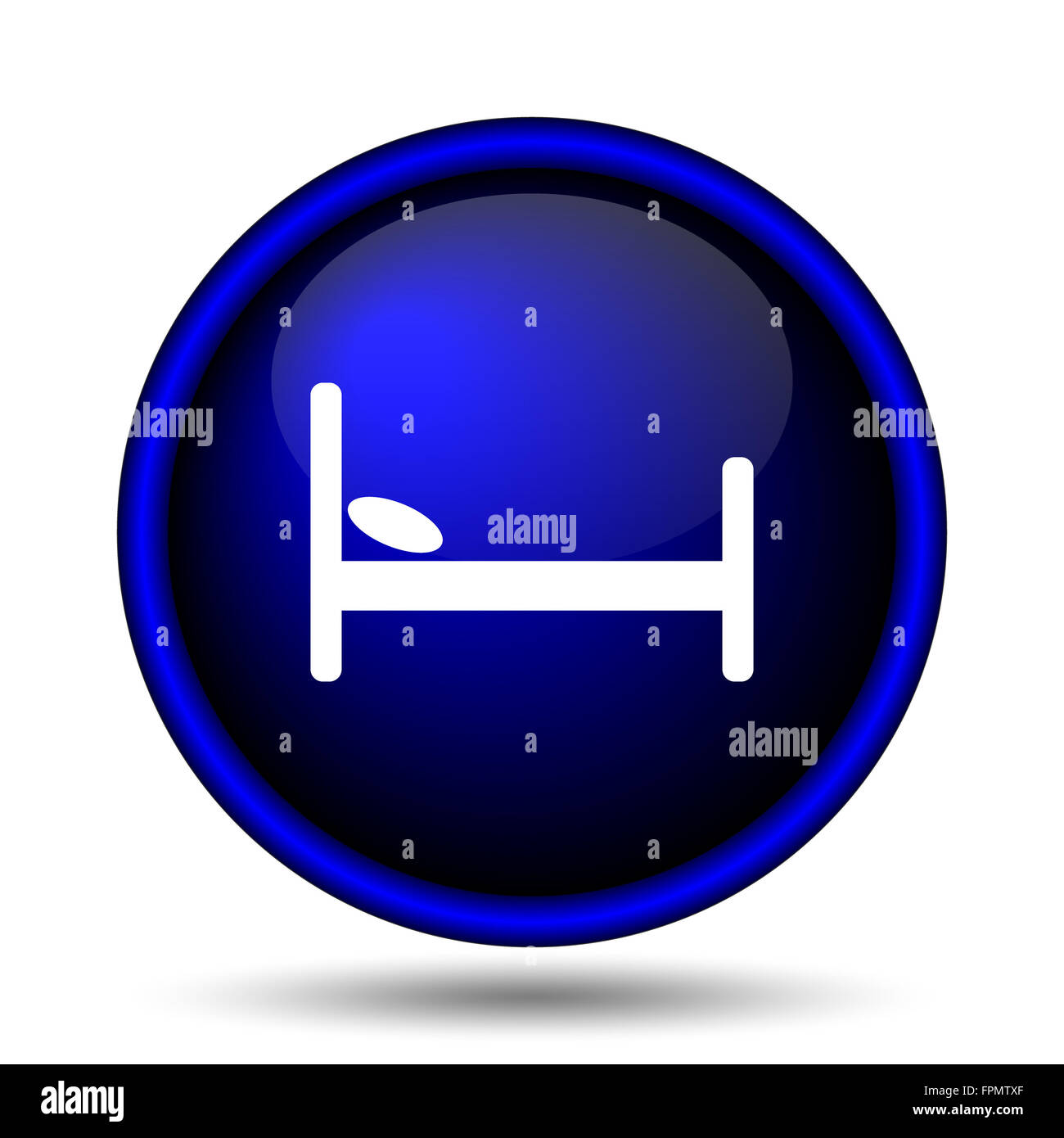 Hotel icon. Internet button on white background Stock Photo - Alamy