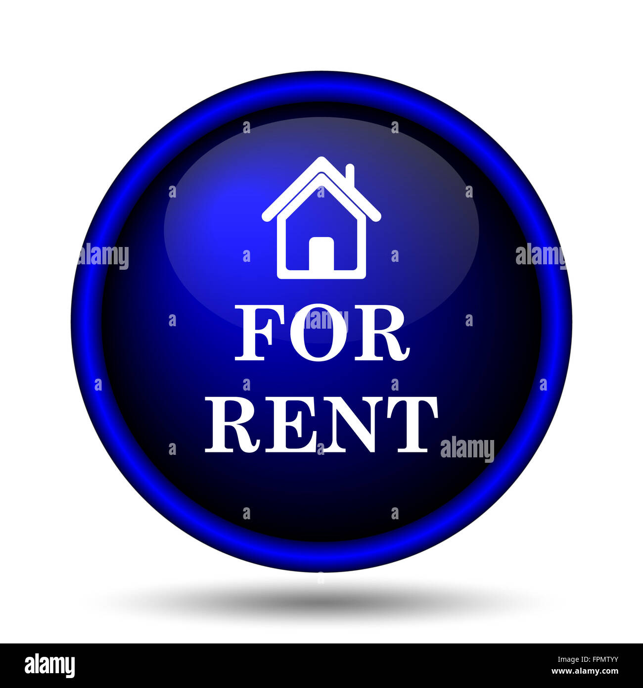 For rent icon. Internet button on white background Stock Photo - Alamy