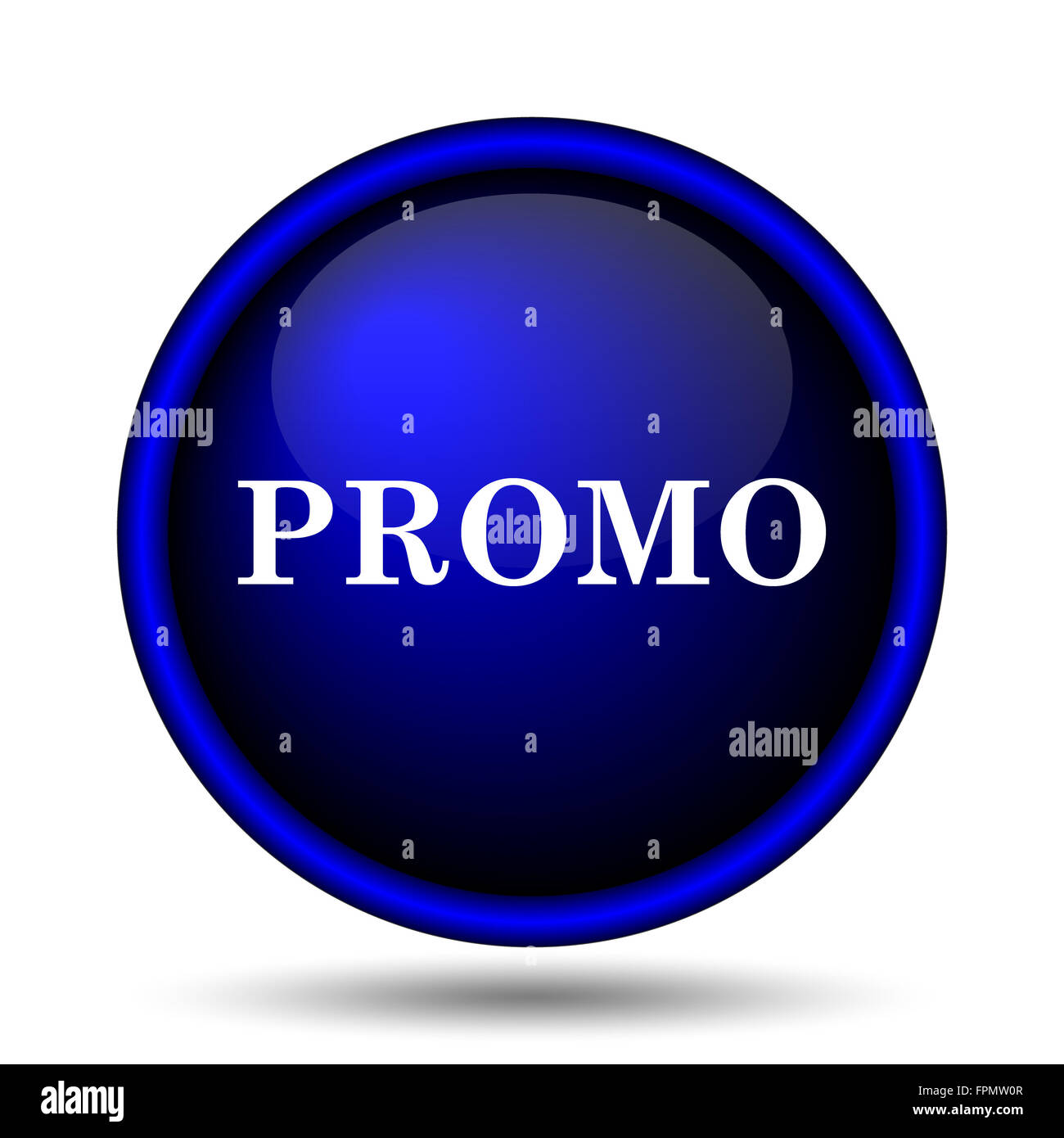 Promo icon. Internet button on white background Stock Photo - Alamy