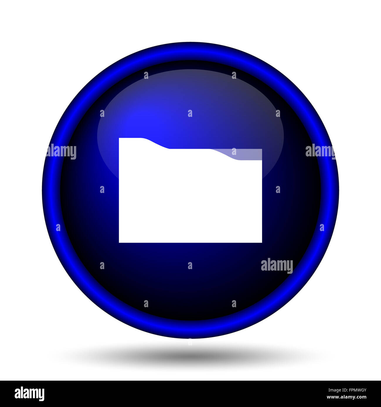Folder icon. Internet button on white background Stock Photo - Alamy