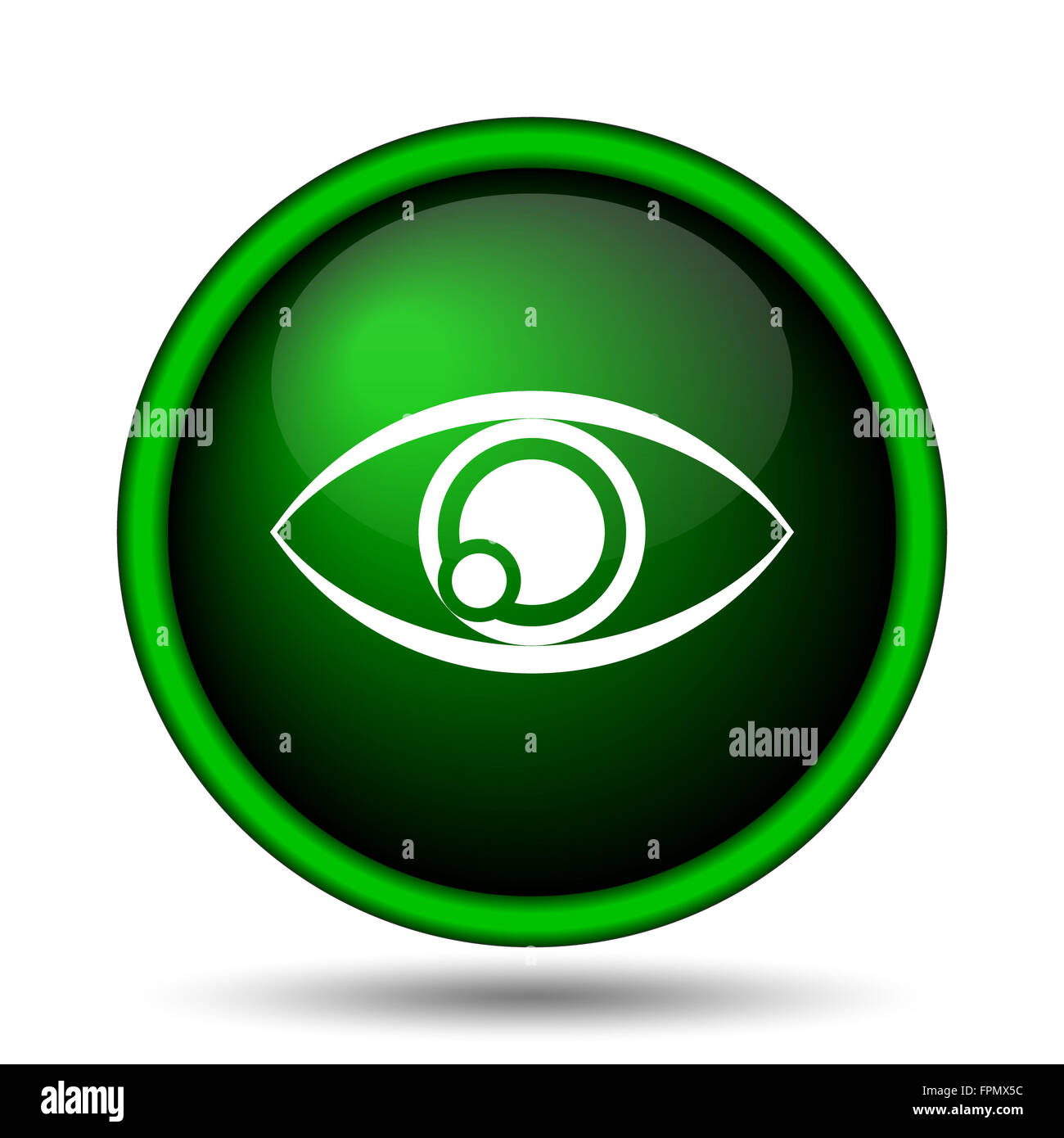 Eye icon. Internet button on white background Stock Photo - Alamy
