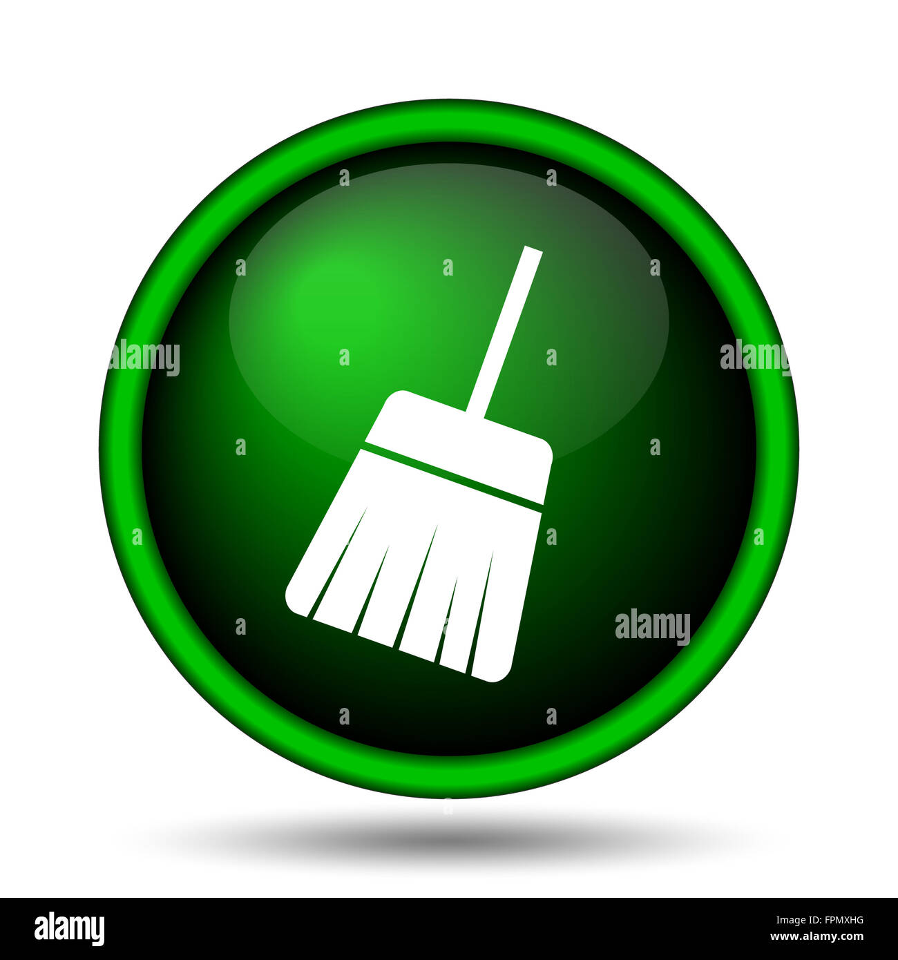 Sweep icon. Internet button on white background. Stock Photo