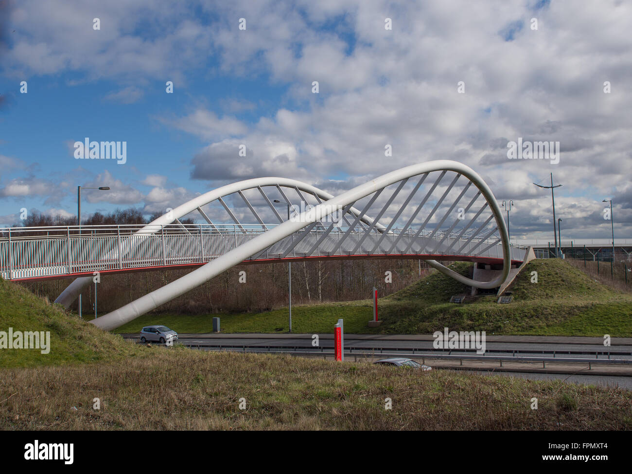 Sir Steve Prescott bridge in st helens lancashire Stock Photo Alamy