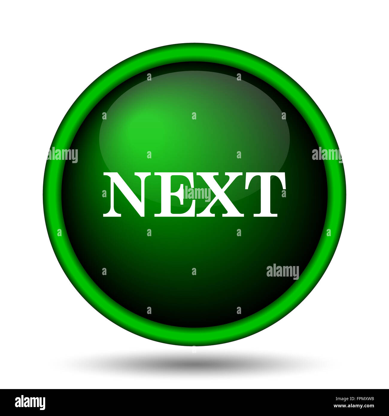 Next icon. Internet button on white background Stock Photo - Alamy